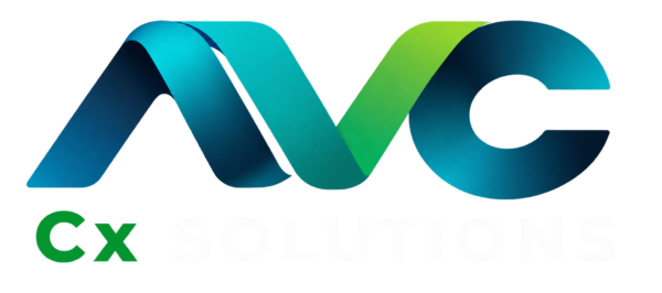 avc solutions logo with white lettering